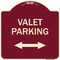 Signmission Valet Parking W/ Bidirectional Arrow Heavy-Gauge Aluminum Sign, 18" x 18", BU-1818-22751 A-DES-BU-1818-22751 - alternate 1